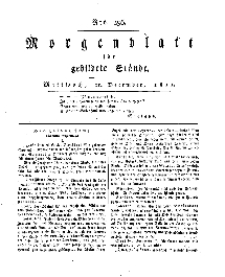 Morgenblatt für gebildete Stände, Mittwoch, 11. Dezember 1811, No 296.