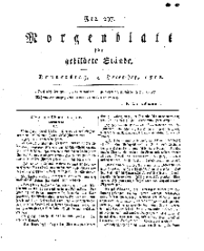 Morgenblatt für gebildete Stände, Donnerstag, 12. Dezember 1811, No 297.