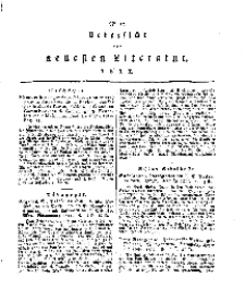 Uebersicht der neuesten Literatur, No 12.