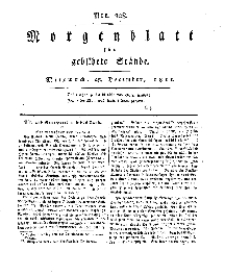 Morgenblatt für gebildete Stände, Mittwoch, 25. Dezember 1811, No 308.