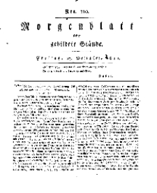 Morgenblatt für gebildete Stände, Freitag, 27. Dezember 1811, No 310.