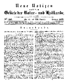 Neue Notizen aus dem Gebiete der Natur- und Heilkunde, 1842 (Bd. XXI, nr 16), Februar - No 456