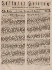 Elbinger Zeitung, No. 146 Montag, 8. Dezember 1845