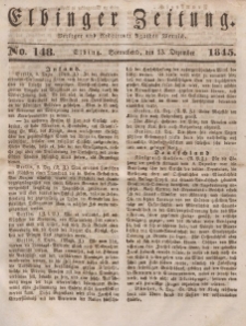 Elbinger Zeitung, No. 148 Sonnabend, 13. Dezember 1845