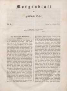 Morgenblatt für gebildete Leser, 1848, Montag, 3. Januar 1848, Nr 2.