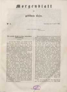 Morgenblatt für gebildete Leser, 1848, Donnerstag, 6. Januar 1848, Nr 5.