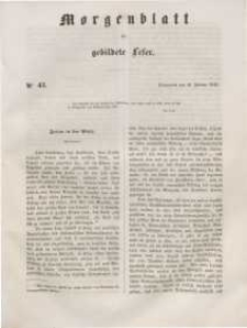 Morgenblatt für gebildete Leser, 1848, Sonnabend, 19. Februar 1848, Nr 43.