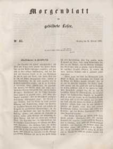 Morgenblatt für gebildete Leser, 1848, Donnerstag, 22. Februar 1848, Nr 45.