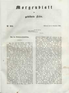 Morgenblatt für gebildete Leser, 1848, Mittwoch, 6. September 1848, Nr 214.