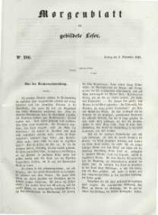 Morgenblatt für gebildete Leser, 1848, Freitag, 8. September 1848, Nr 216.