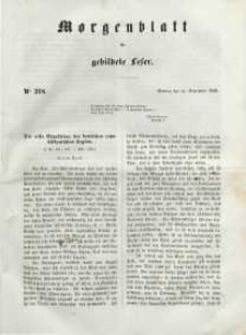 Morgenblatt für gebildete Leser, 1848, Montag, 11. September 1848, Nr 218.