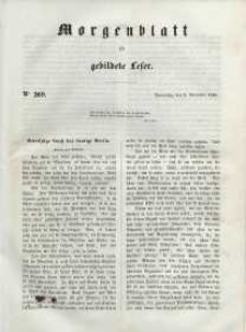 Morgenblatt für gebildete Leser, 1848, Donnerstag, 9. November 1848, Nr 269.