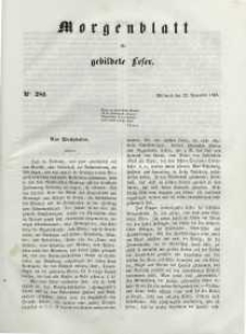 Morgenblatt für gebildete Leser, 1848, Mittwoch, 22. November 1848, Nr 280.