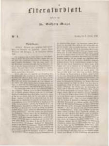 Literaturblatt, 1848, Dienstag, 4. Januar, Nr 1.