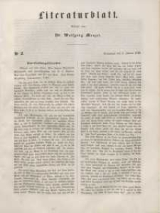 Literaturblatt, 1848, Sonnabend, 8. Januar, Nr 2.