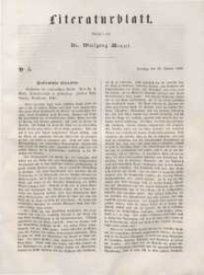 Literaturblatt, 1848, Dienstag, 18. Januar, Nr 5.