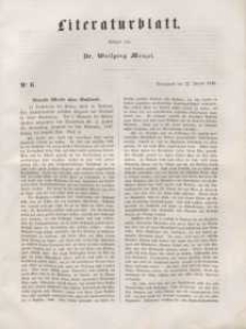 Literaturblatt, 1848, Sonnabend, 22. Januar, Nr 6.