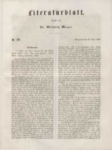 Literaturblatt, 1848, Sonnabend, 22. April, Nr 29.