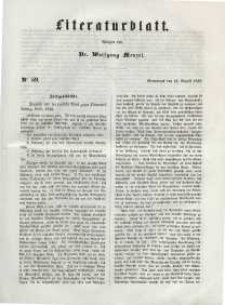 Literaturblatt, 1848, Sonnabend, 19. August, Nr 59.