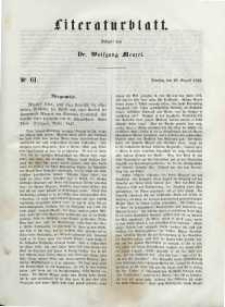 Literaturblatt, 1848, Dienstag, 29. August, Nr 61.