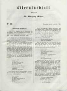 Literaturblatt, 1848, Sonnabend, 9. September, Nr 64.
