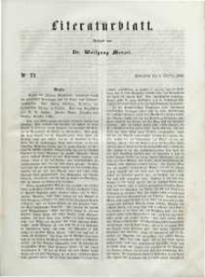 Literaturblatt, 1848, Sonnabend, 7. October, Nr 71.