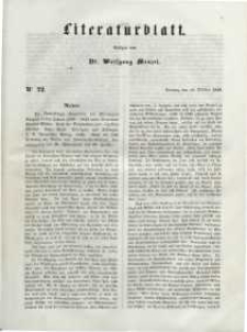 Literaturblatt, 1848, Dienstag, 10. October, Nr 72.