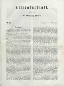 Literaturblatt, 1848, Sonnabend, 14. October, Nr 73.