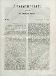 Literaturblatt, 1848, Sonnabend, 21. October, Nr 75.
