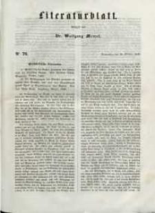 Literaturblatt, 1848, Donnerstag, 26. October, Nr 76.