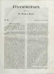 Literaturblatt, 1848, Sonnabend, 4. November, Nr 78.
