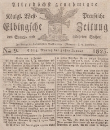 Elbingsche Zeitung, No. 9 Montag, 31 Januar 1825