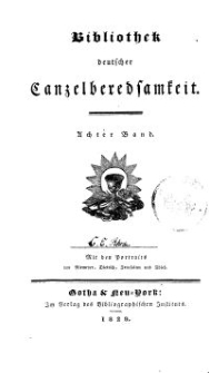 Bibliothek deutscher Canzelberedsamkeit, Bd. 8