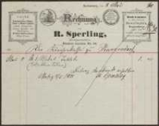 Rechnung: R. Sperling