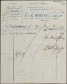 Rechnung: Otto Bischoff, Juwelier