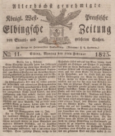Elbingsche Zeitung, No. 11 Montag, 7 Februar 1825