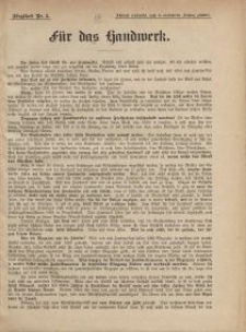 Für das Handwerk