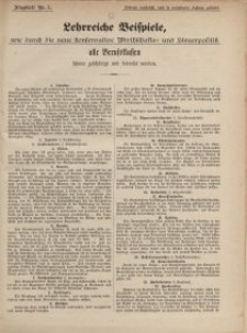 Lehrreiche Beispiele, wie durch die neue konservative Wirtschafts- und Steuerpolitik alle Berufsklassen schwer geschädigt und bedroht werden