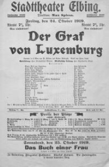Der Graf von Luxemburg - M. Willmer, Robert Bodanzky