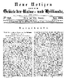 Neue Notizen aus dem Gebiete der Natur- und Heilkunde, 1844 (Bd. XXX, nr 5), April - No 643