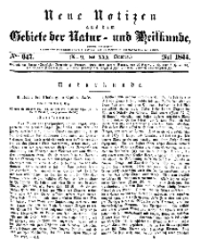 Neue Notizen aus dem Gebiete der Natur- und Heilkunde, 1844 (Bd. XXX, nr 9), Mai - No 647