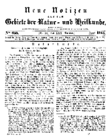 Neue Notizen aus dem Gebiete der Natur- und Heilkunde, 1844 (Bd. XXX, nr 17), Juni - No 655