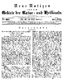 Neue Notizen aus dem Gebiete der Natur- und Heilkunde, 1844 (Bd. XXX, nr 20), Juni - No 658