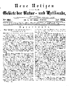 Neue Notizen aus dem Gebiete der Natur- und Heilkunde, 1844 (Bd. XXXI, nr 1), Juni - No 661