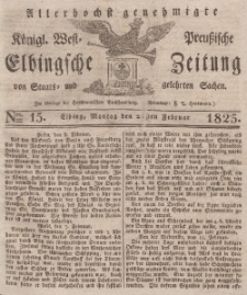 Elbingsche Zeitung, No. 15 Montag, 21 Februar 1825