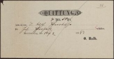 Quittung (16.02.1888 r.)