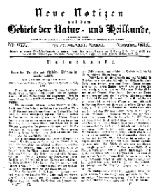 Neue Notizen aus dem Gebiete der Natur- und Heilkunde, 1844 (Bd. XXXI, nr 17), September - No 677