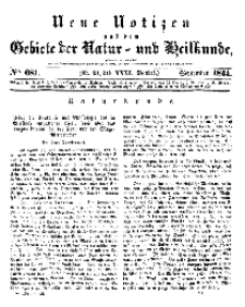 Neue Notizen aus dem Gebiete der Natur- und Heilkunde, 1844 (Bd. XXXI, nr 22), September - No 682