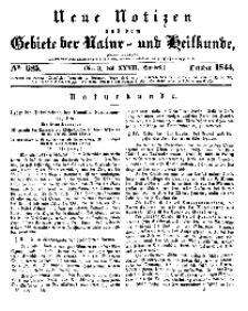 Neue Notizen aus dem Gebiete der Natur- und Heilkunde, 1844 (Bd. XXXII, nr 3), October - No 685