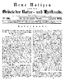 Neue Notizen aus dem Gebiete der Natur- und Heilkunde, 1844 (Bd. XXXII, nr 13), November - No 695